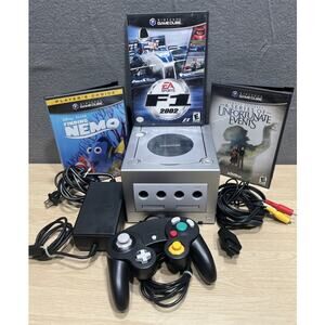 Nintendo GameCube Console 1 Controller & 3 Games Bundle Tested WORKS